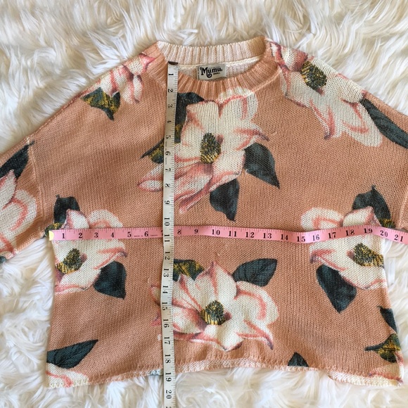 Show Me Your Mumu Cropped Varsity Sweater- in Southern Magnolia Knit - Picture 4 of 12